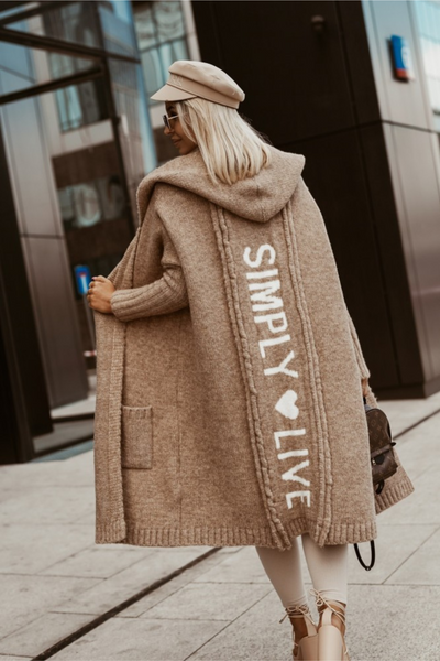 Avencea - Lange Strickjacke für Frauen