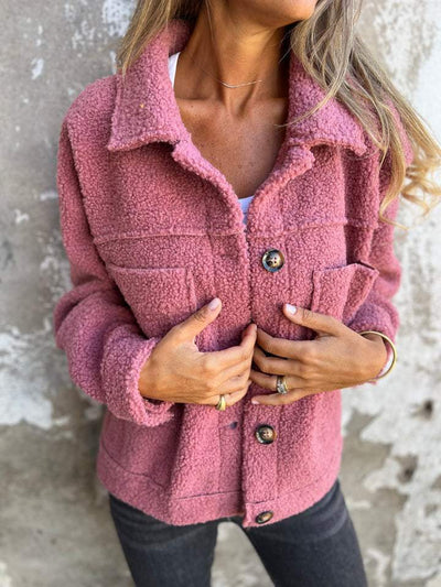 Alizée | Knopfjacke aus weichem Material