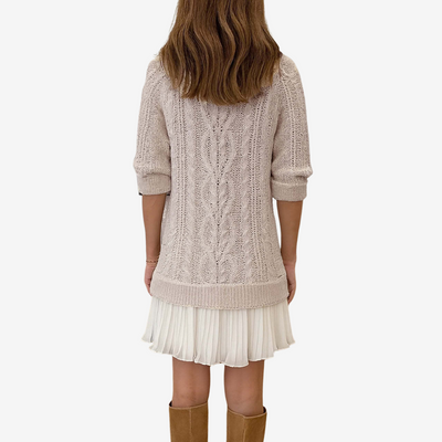 Strickkleid 2 in 1 Gaëlle | Der perfekte Preppy-Look für den Herbst