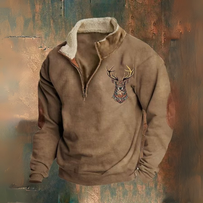 Laurent | Pullover mit Viertel-Reißverschluss