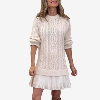 Strickkleid 2 in 1 Gaëlle | Der perfekte Preppy-Look für den Herbst