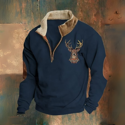 Laurent | Pullover mit Viertel-Reißverschluss
