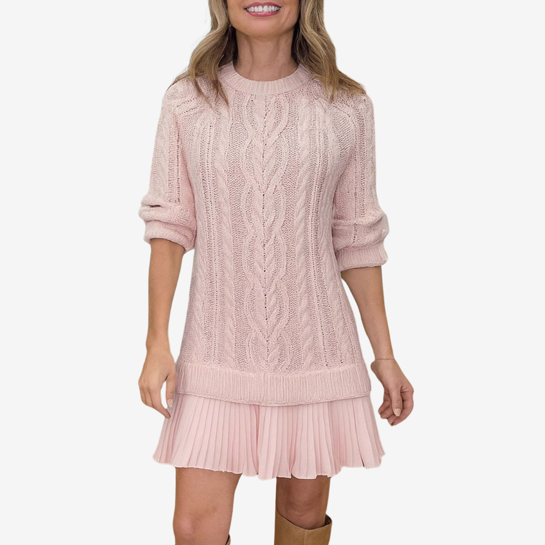 Strickkleid 2 in 1 Gaëlle | Der perfekte Preppy-Look für den Herbst