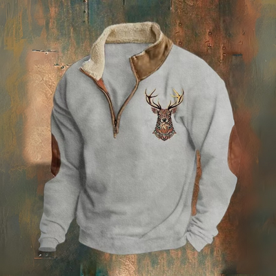 Laurent | Pullover mit Viertel-Reißverschluss