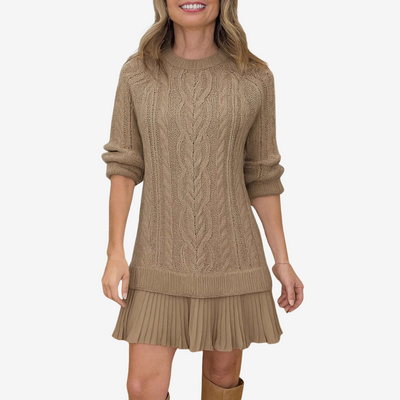 Strickkleid 2 in 1 Gaëlle | Der perfekte Preppy-Look für den Herbst