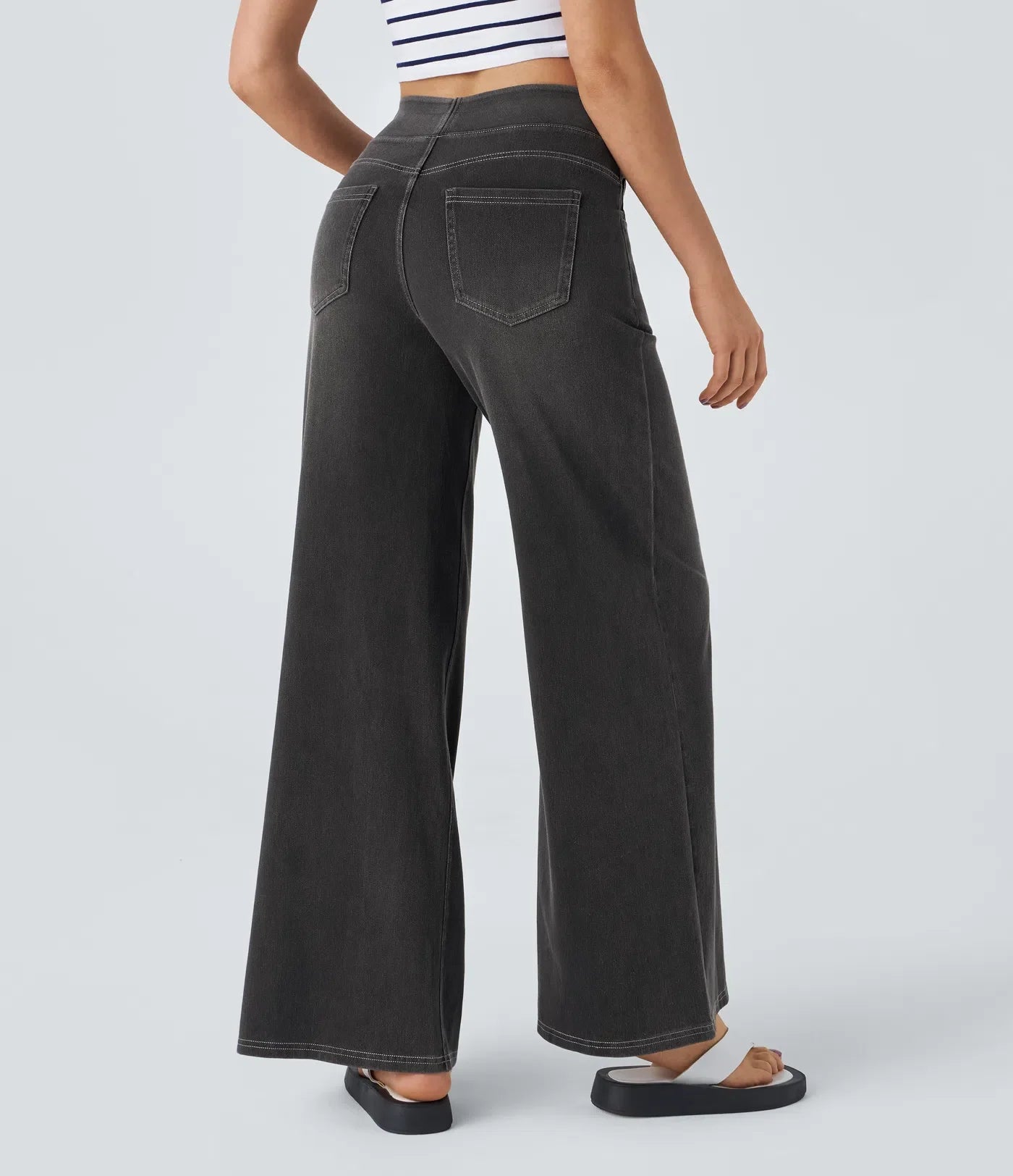 Eva | Bequeme & Elastische Hose Mit Hohem Bund