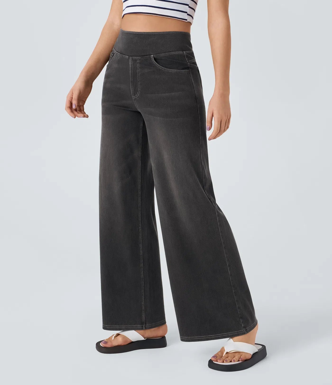 Eva | Bequeme & Elastische Hose Mit Hohem Bund