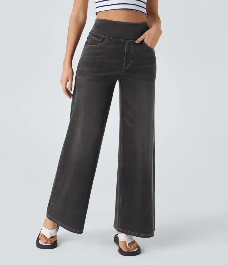 Eva | Bequeme & Elastische Hose Mit Hohem Bund