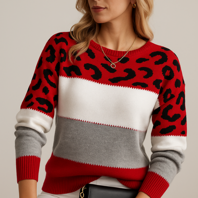 Maison Valmont™ | Leopard Eleganz Pullover