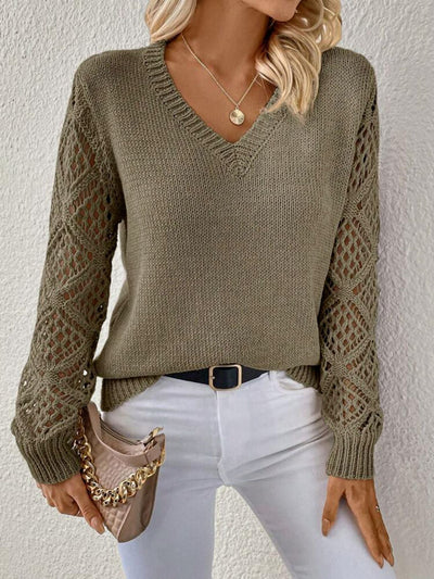 Elizabeth | Weicher Pullover mit V-Ausschnitt