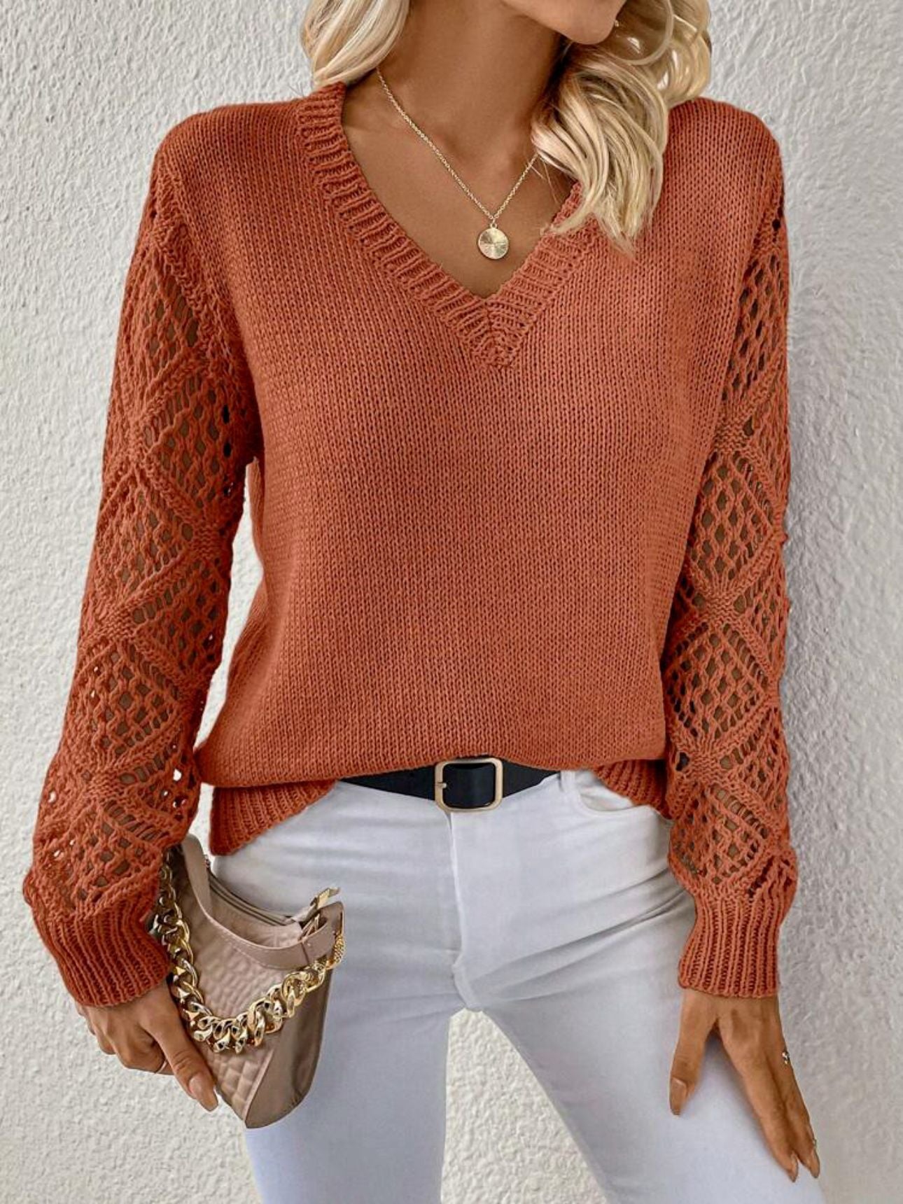Elizabeth | Weicher Pullover mit V-Ausschnitt