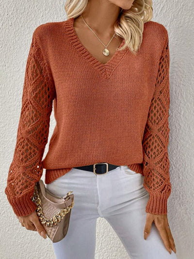 Elizabeth | Weicher Pullover mit V-Ausschnitt