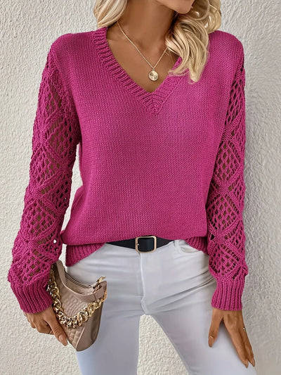 Elizabeth | Weicher Pullover mit V-Ausschnitt
