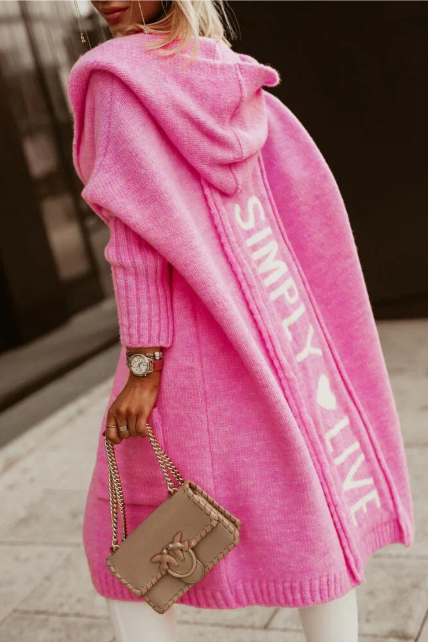 Avencea - Lange Strickjacke für Frauen