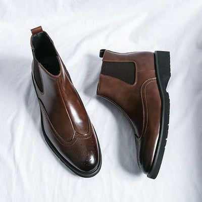 Dwight | Kunstleder Chelsea-Stiefel