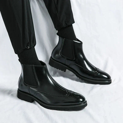 Dwight | Kunstleder Chelsea-Stiefel