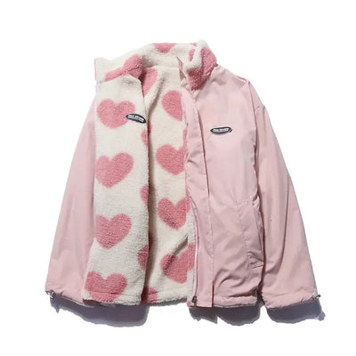 Katharina™ | Wendbare Jacke mit Herzmuster