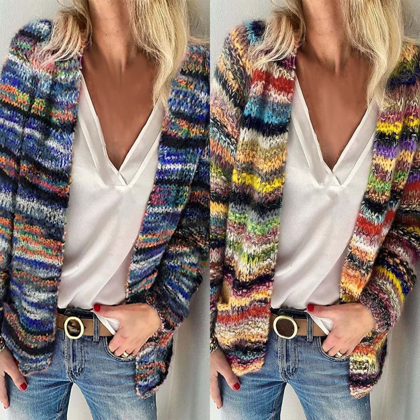 Layla™ - Superweicher Cardigan, Mehrfarbig