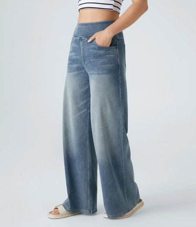 Eva | Bequeme & Elastische Hose Mit Hohem Bund