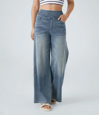 Eva | Bequeme & Elastische Hose Mit Hohem Bund