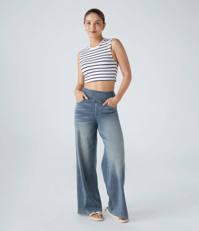 Eva | Bequeme & Elastische Hose Mit Hohem Bund