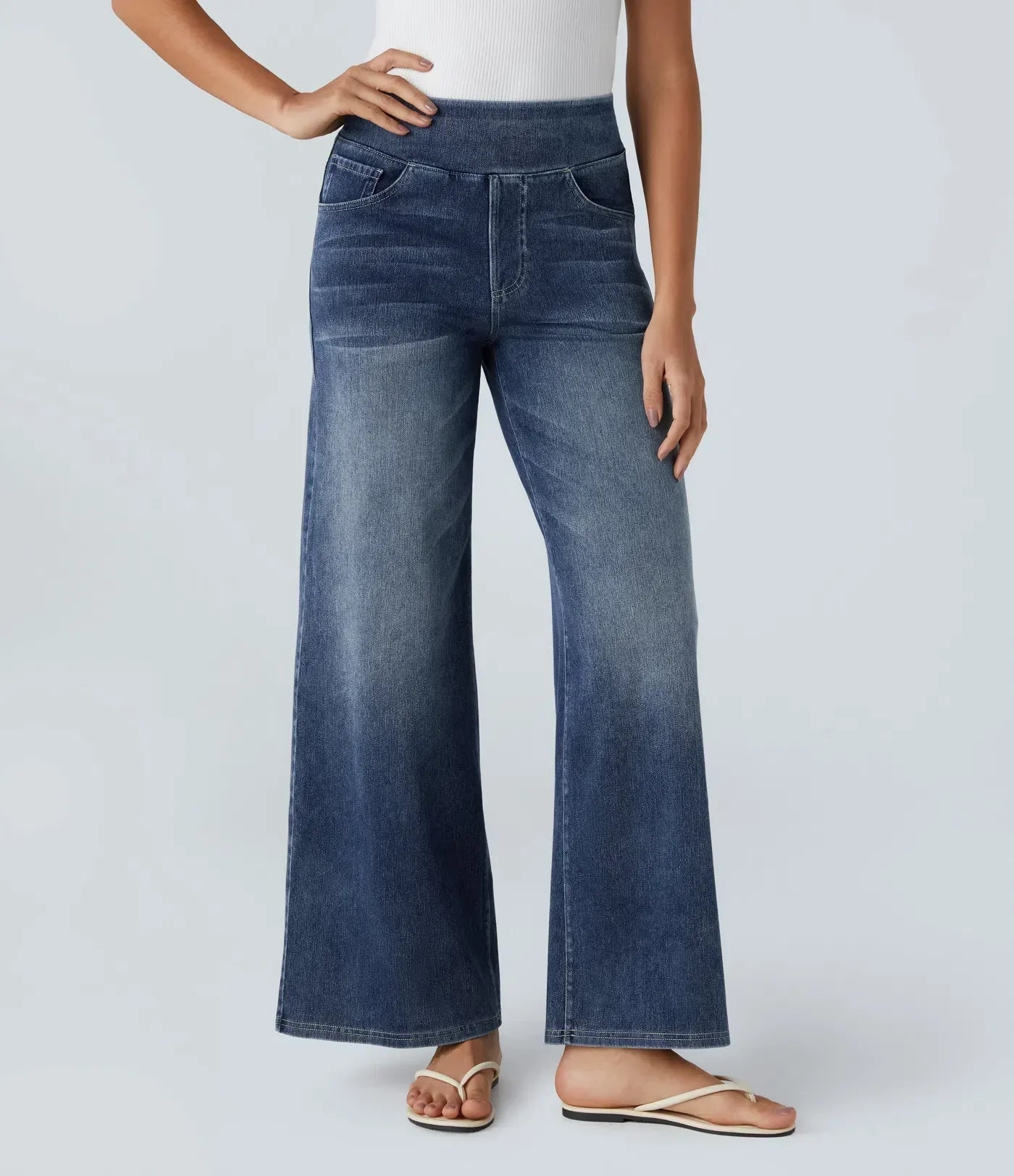 Eva | Bequeme & Elastische Hose Mit Hohem Bund
