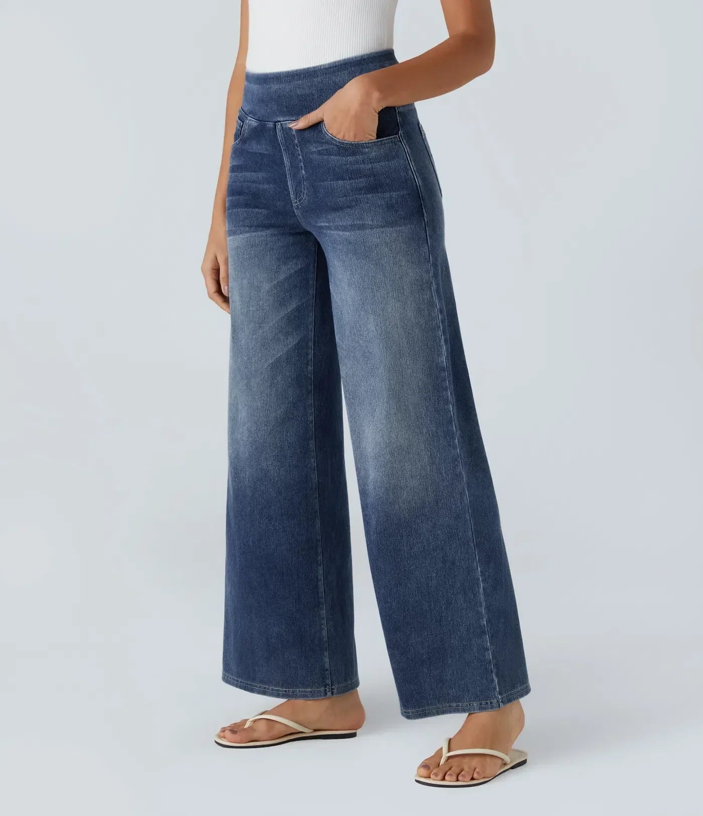 Eva | Bequeme & Elastische Hose Mit Hohem Bund