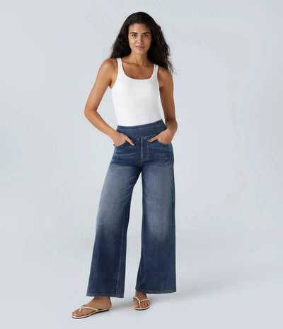 Eva | Bequeme & Elastische Hose Mit Hohem Bund