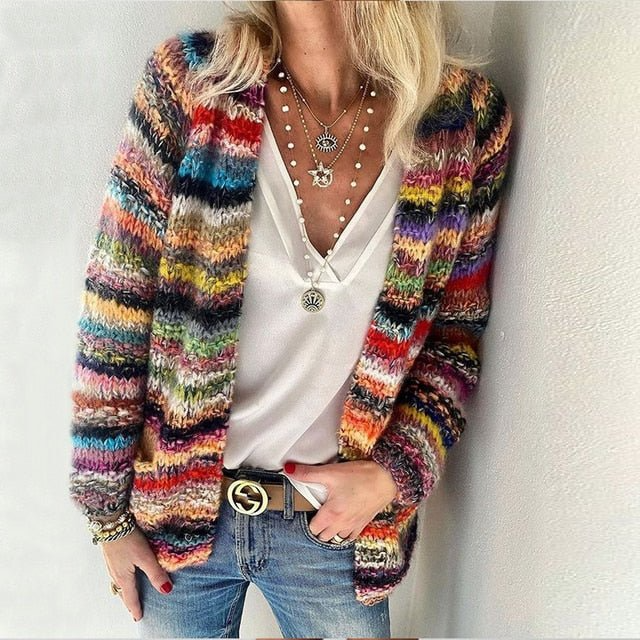 Layla™ - Superweicher Cardigan, Mehrfarbig